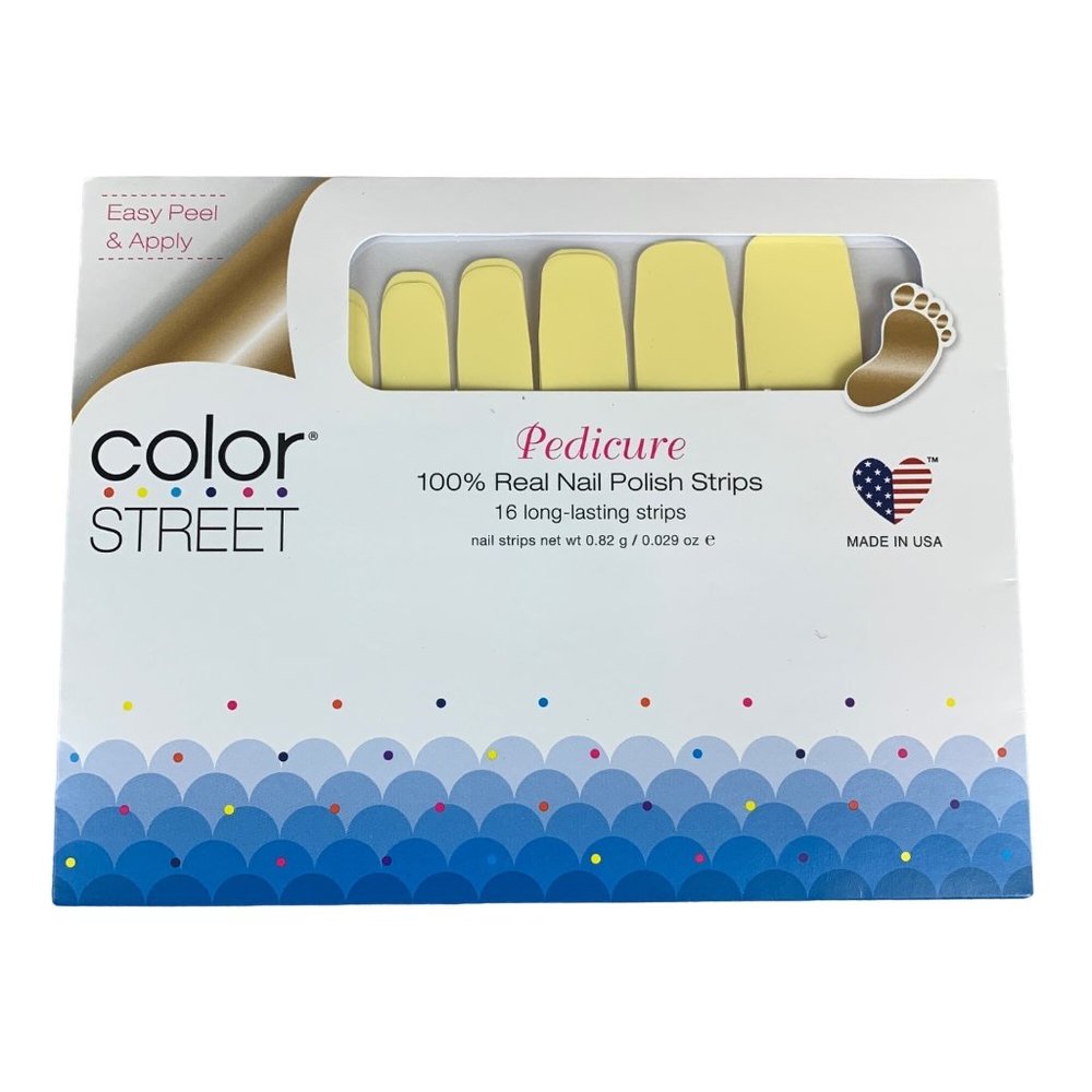 Color Street New in Box Hello Sunshine State Pedicure Nail Strips